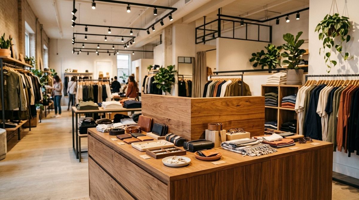Retail store floor planogram heat map and merchandising analytics tablet displaying GMROF gross margin per square foot