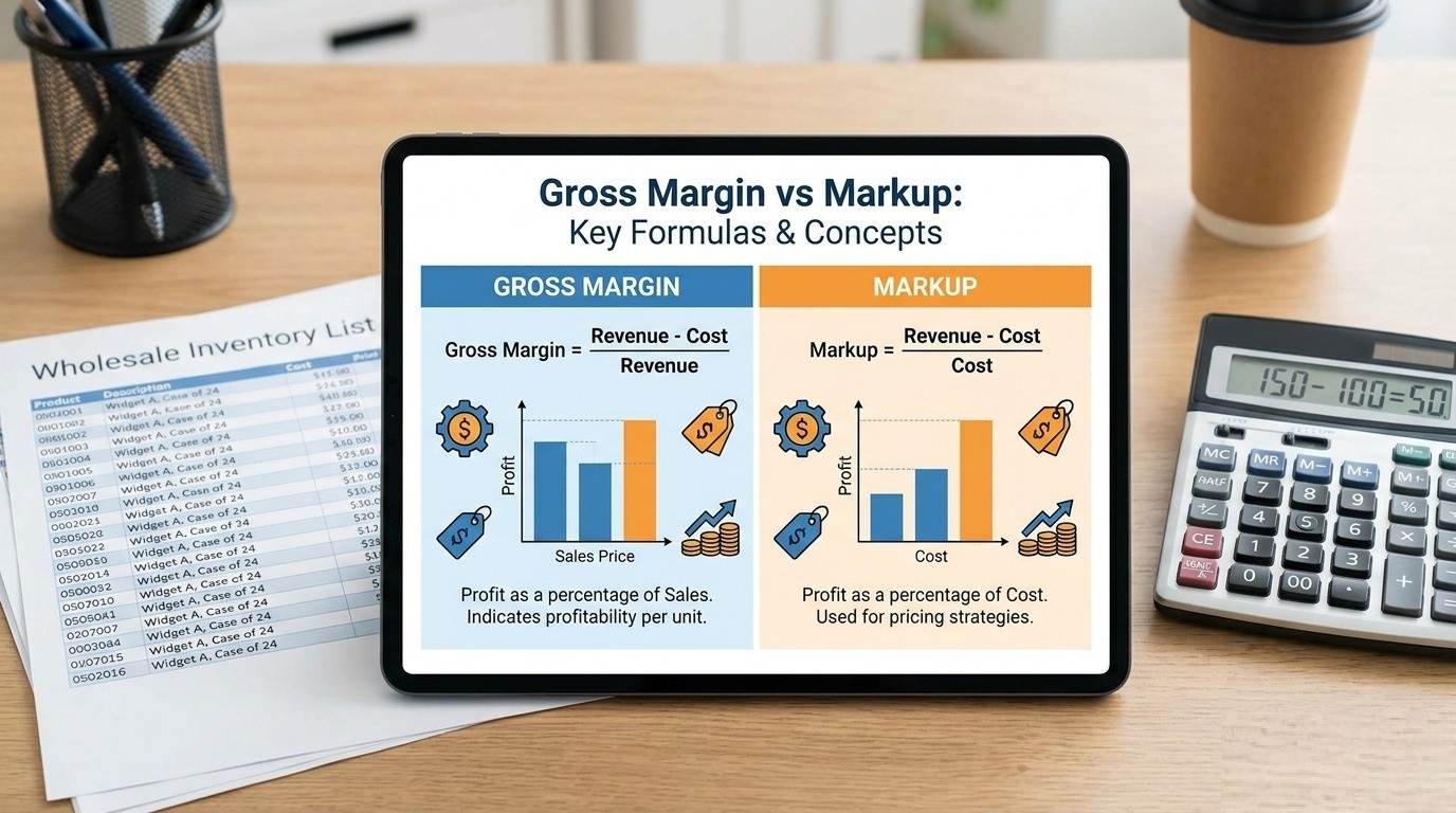 Gross Margin vs Markup Comparison Visual